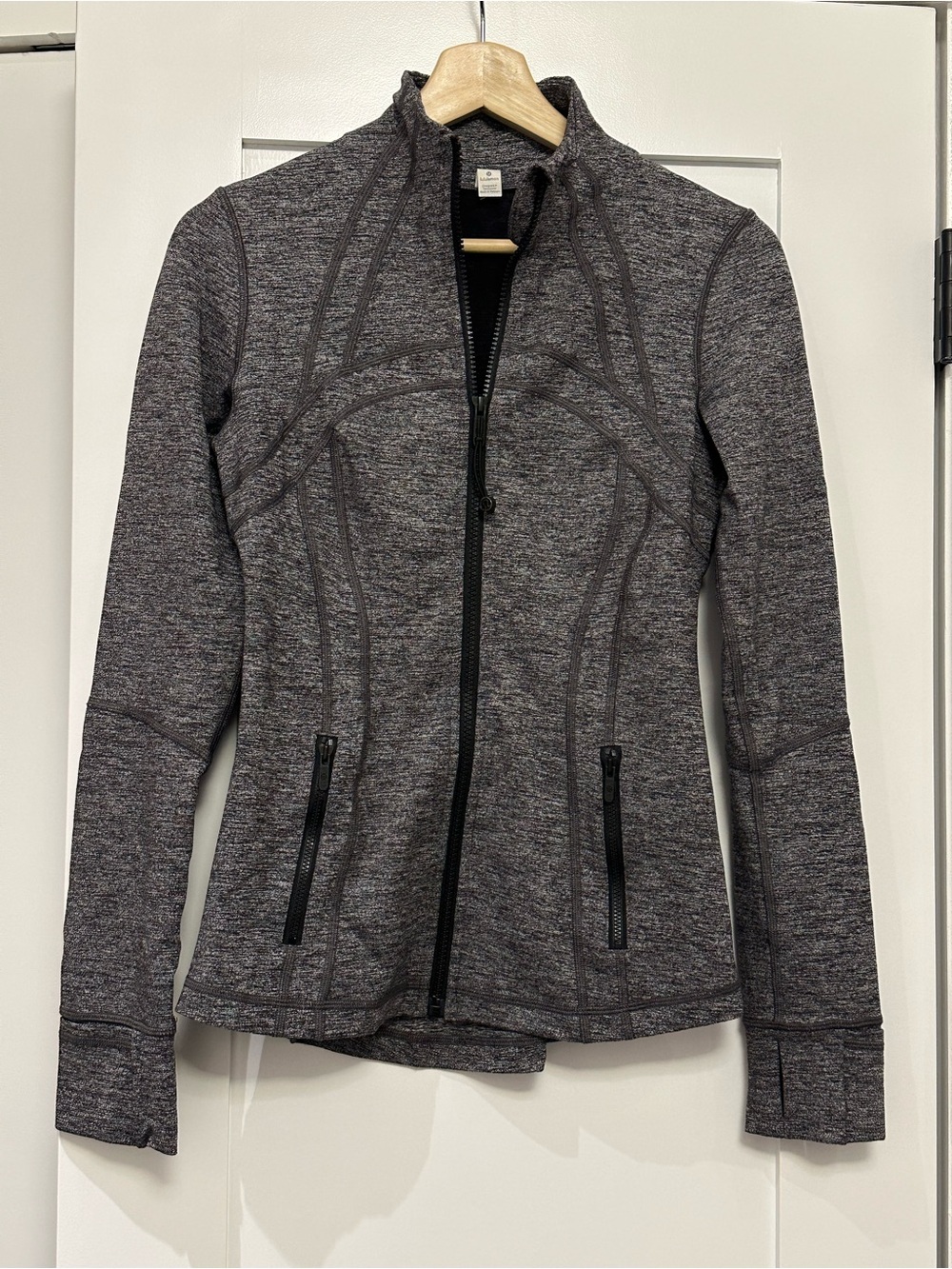 lululemon athletica Heathered Charcoal Full-Zip Utility Jacket